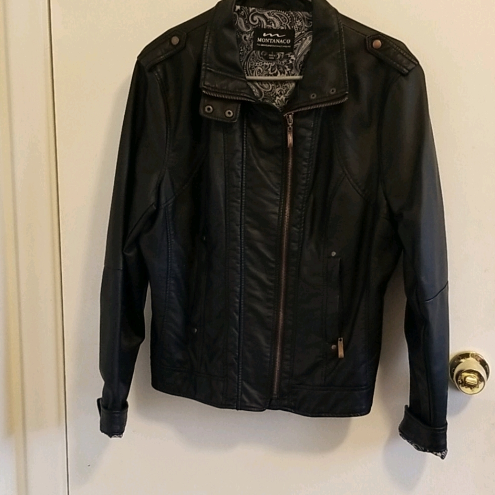 Faux leather jacket